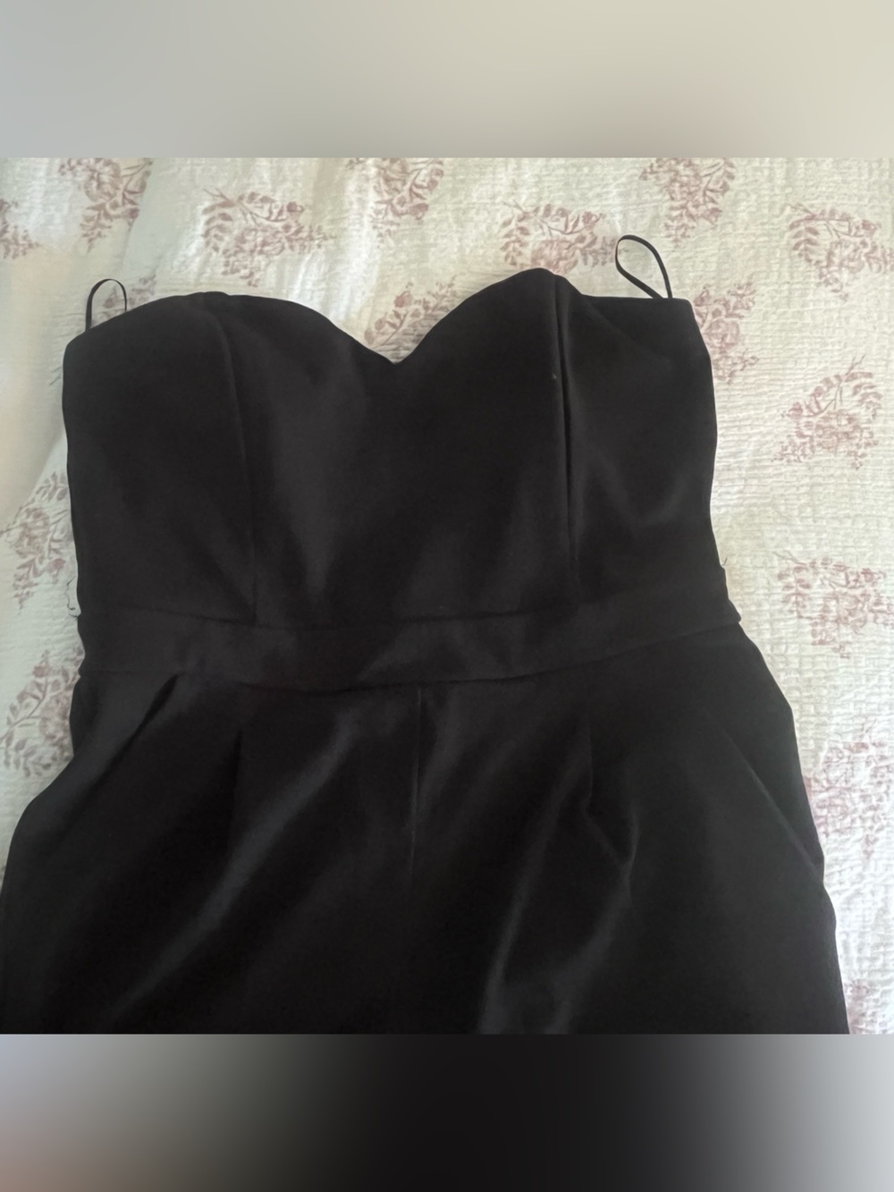 Express Black Strapless Jumpsuit
